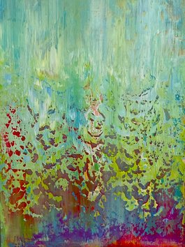 Manfred Boehme | Erblühen | 60x40 Acryl auf Holz