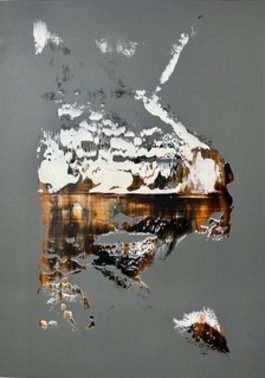 Manfred Boehme | Spiegelung | 110x80 Acryl auf Holz