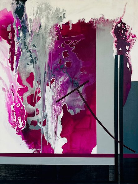Manfred Boehme | Querdenken | 100x80 Acryl auf Leinwand