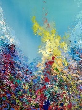 Manfred Boehme | Freude | 100x80 Acryl auf Leinwand