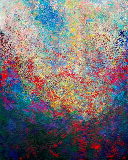 Manfred Boehme | Punkt für Punkt | 100x80 Acryl auf Leinwand