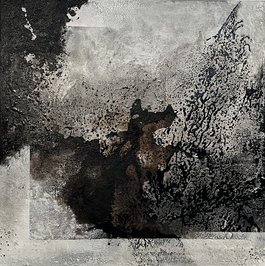 Manfred Boehme | ohne Titel | 100x100 Mixed Media auf Leinwand