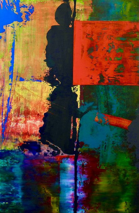 Manfred Boehme | Stärke Power | 90x60 Acryl auf Holz