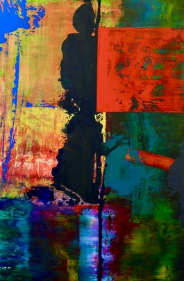 Manfred Boehme | Stärke Power | 90x60 Acryl auf Holz