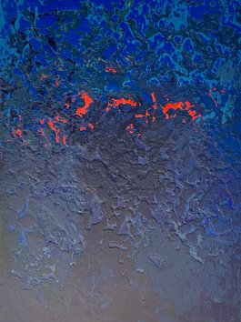 Manfred Boehme | Aufsteigende Energie | 60x40  Acryl auf Holz